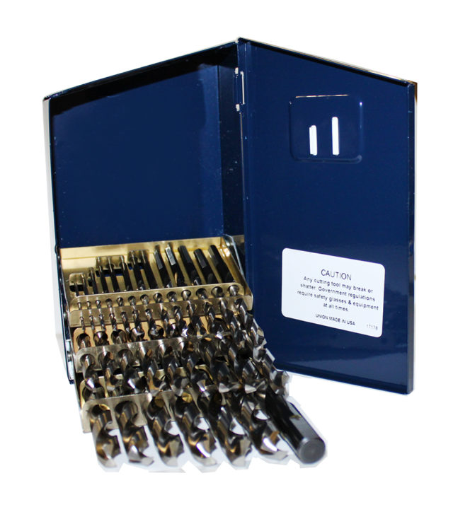 Cryo-nitride drill sets are comprised of 135° split point bits